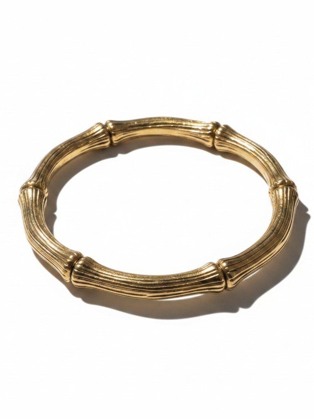 Carolee Women's Gold Tone Signed Bamboo Design **EUC**